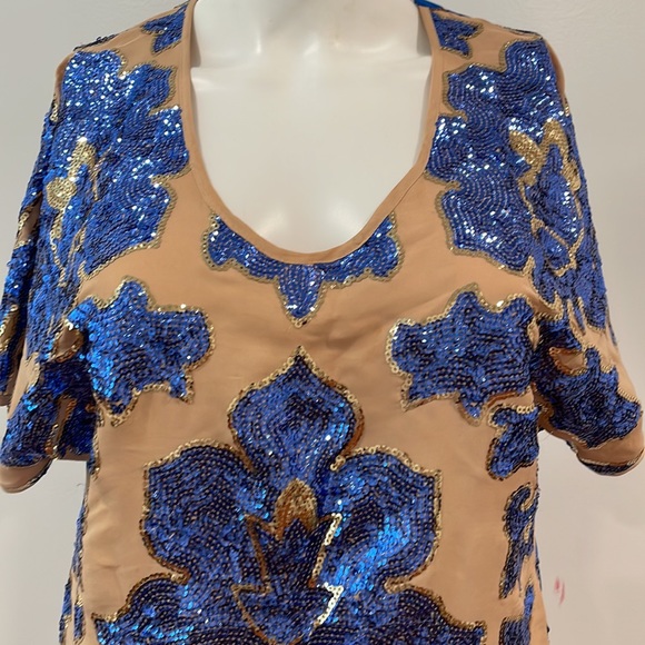 Tracey Reese for Target Sequined Blouse SzXS - Picture 3 of 10